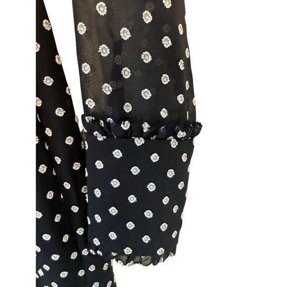 Alexis Davinia Black and White Polka Dot Pants Jumpsuit Sz Small Designer - Picture 11 of 16